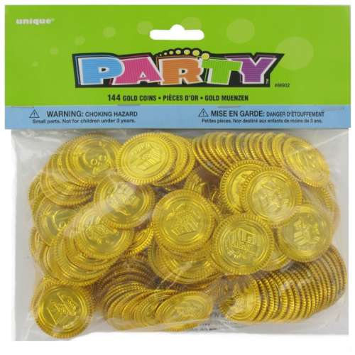 Gold Coins Cake Toppers - Click Image to Close
